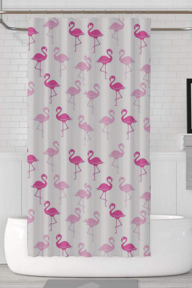 Bathroom Shower Curtain Flamingo - Swordslife