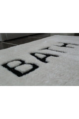 Bath Written Embroidered Decorative Single Soft