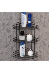 Bathroom Accessory Set of 3 Black