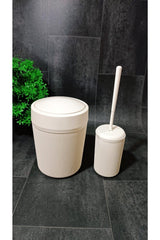 Bathroom Dustbin Wc Toilet Brush 2 pcs