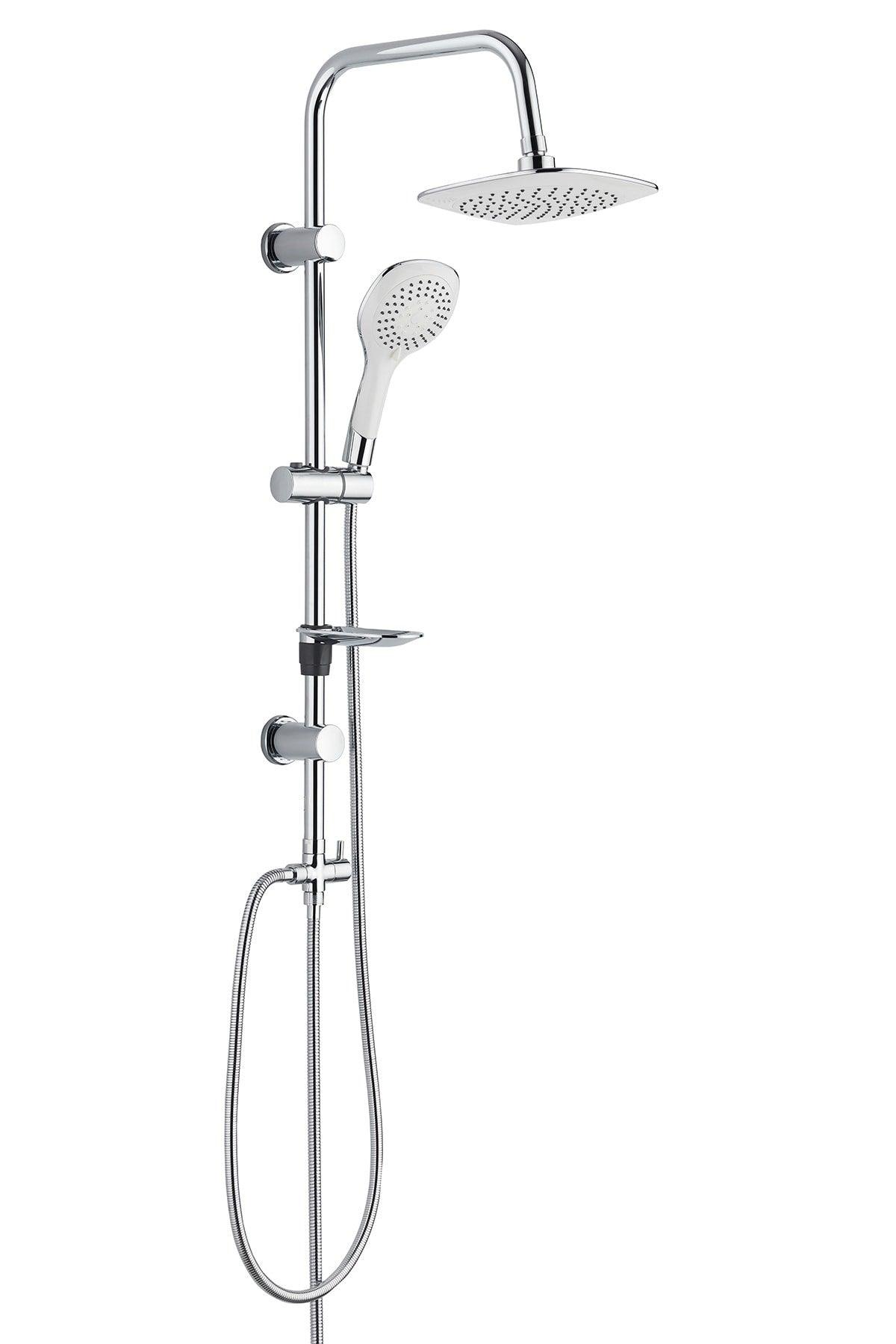 Bathroom Rain Bianco Overhead Shower Set - Swordslife