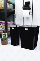 Bathroom Set / Set of 2 Black - M2