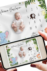 Baby Memory Blanket Newborn Monthly Concept Photo Shoot Cover 150x100cm Baby Gift - Swordslife