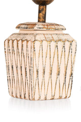 Becker Ceramic Lampshade Cream Gold Srmk-53 - Swordslife