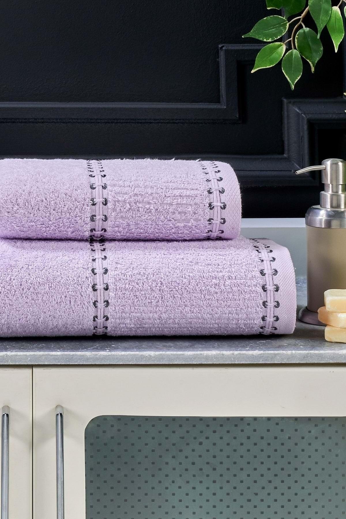 Bellissima Extra Soft 100% Cotton 50x90 90x150 Cm 2 Pcs Bath Towel Set - Swordslife