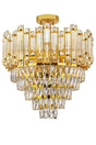 Bermuda 40 Cm Gold Crystal Glass Stone Luxury Chandelier - Swordslife