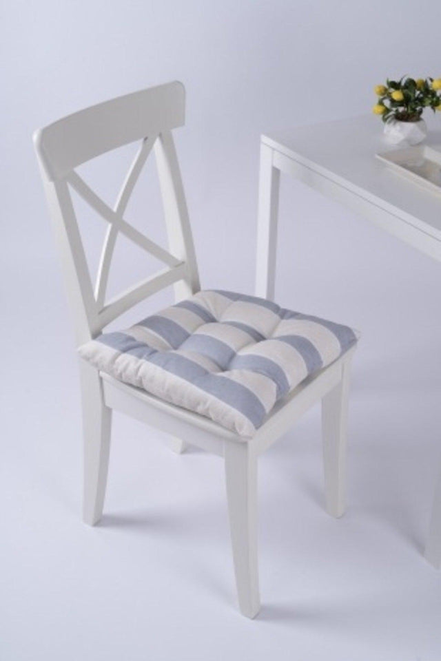 Beta Pofidik Gray Cream Chair Cushion With Lace 40x40cm - Swordslife