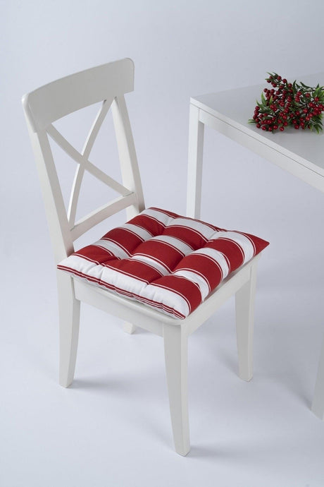 Beta Pofidik Red White Chair Cushion Laced 40x40cm - Swordslife