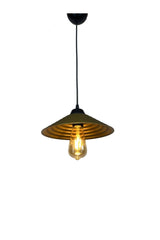 Large Maya Gold Acrylic Antique Ufo Black Single Pendant Lamp Chandelier - Swordslife