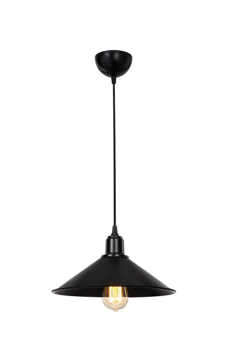 Large Maya Single Pendant Lamp Black - Swordslife