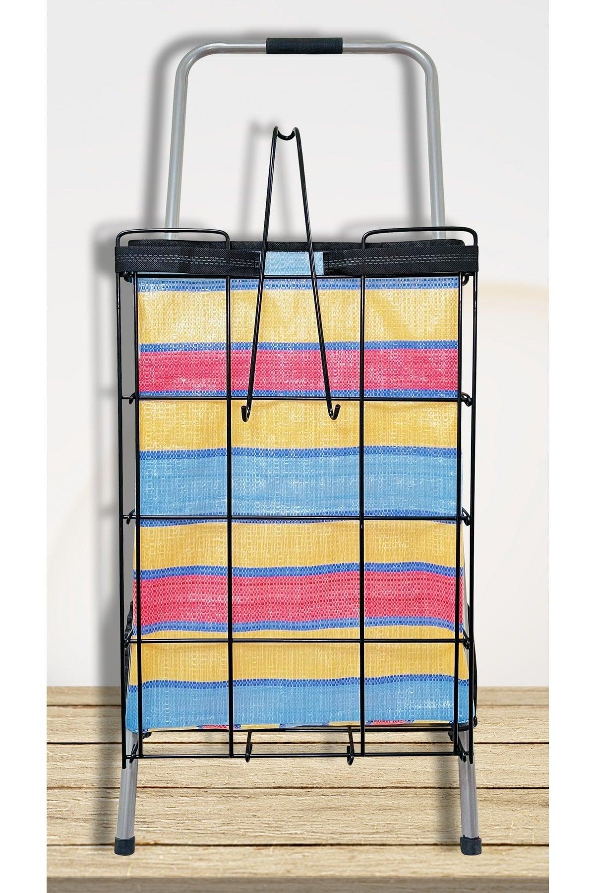 Big Size Bag Foldable Wire Shopping Trolley - Swordslife