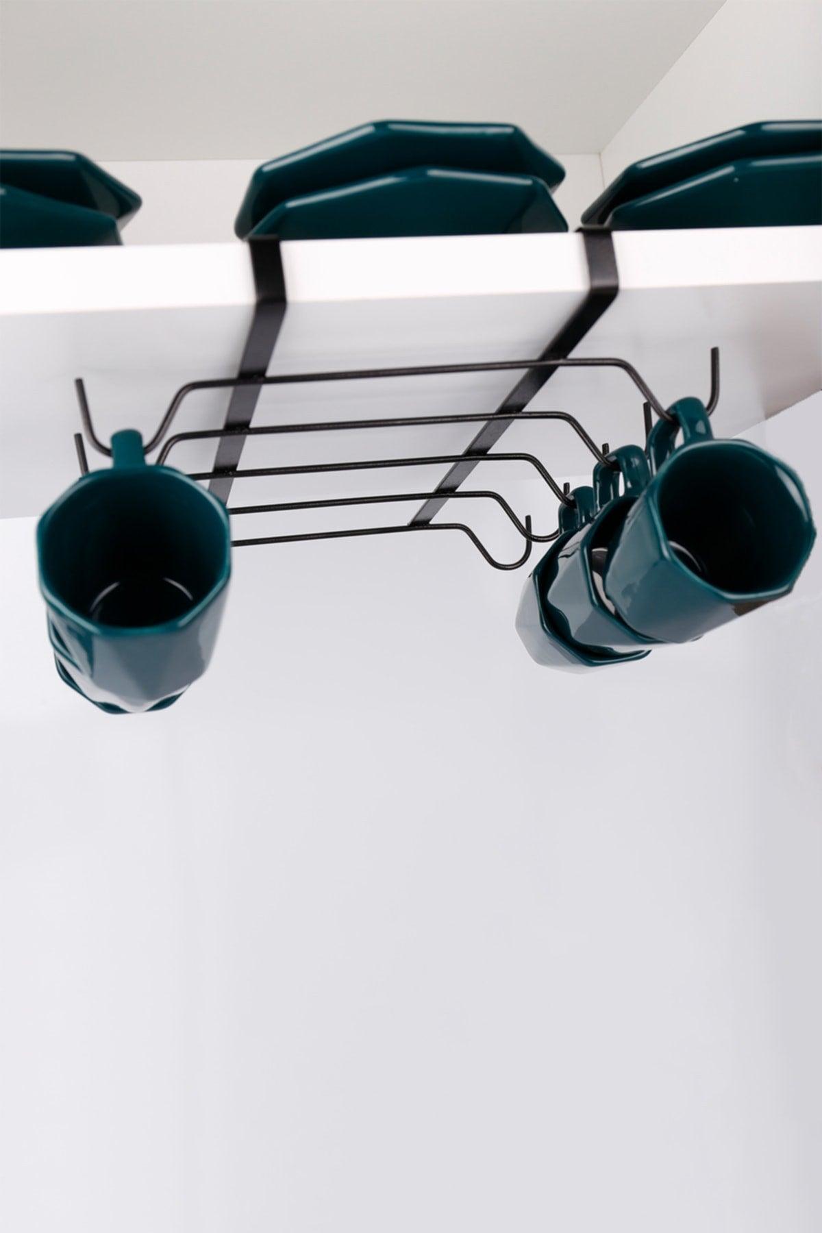 Black 10 Hook Portable Cup Hanger - M6 - Swordslife