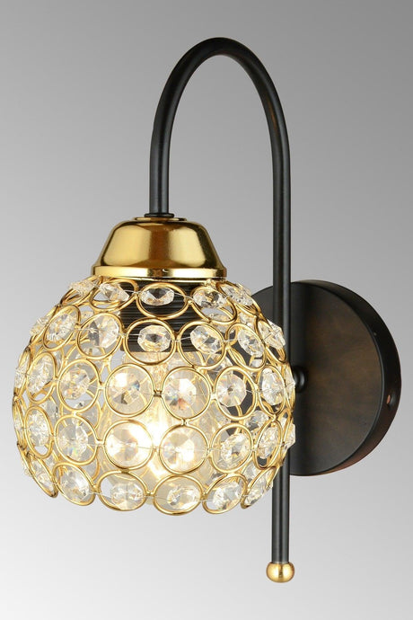 Black Cane Crystal Downward Modern Sconce - Swordslife