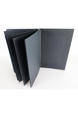 Black Leaf Notebook Spiraled - 3 White