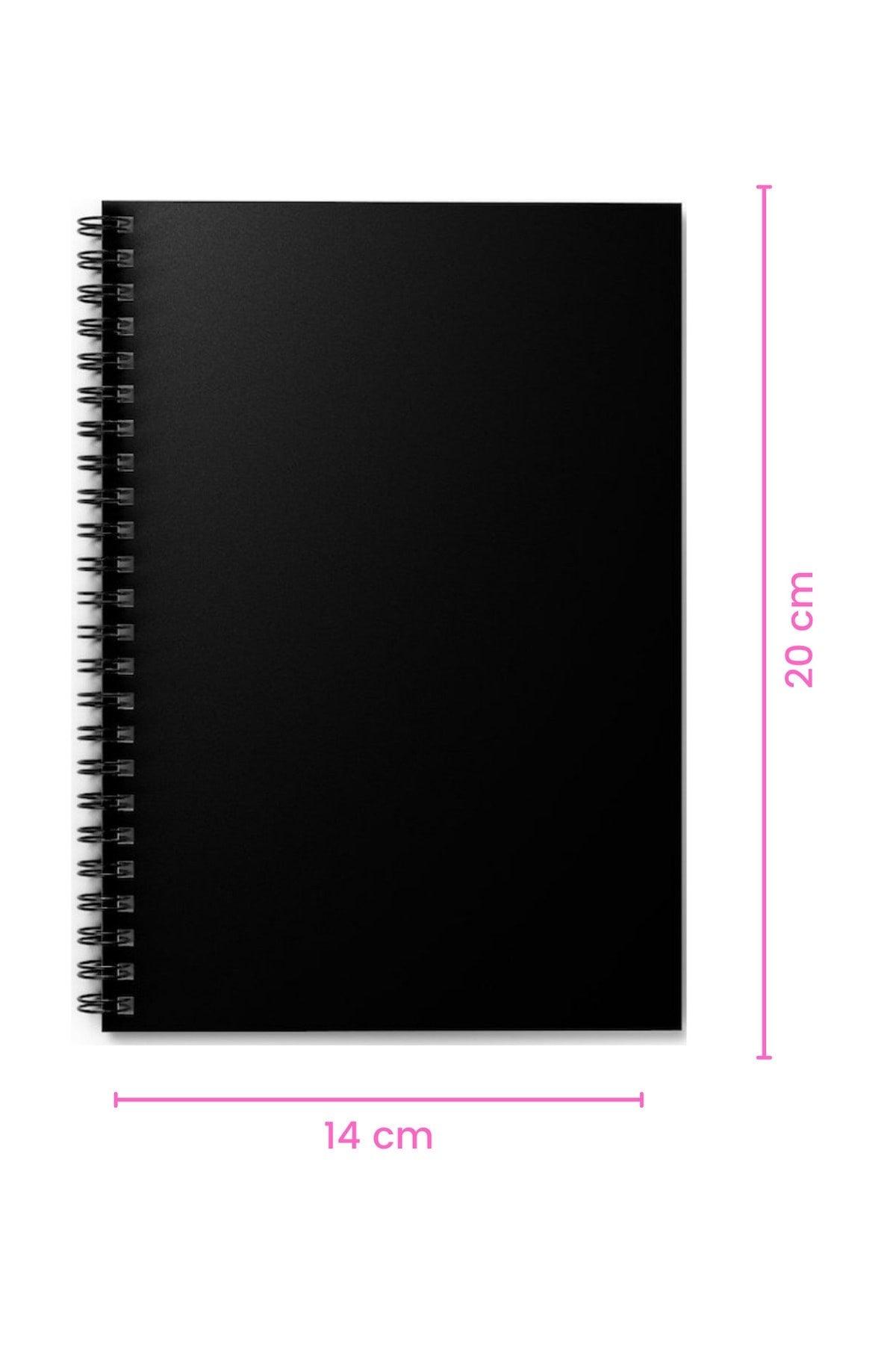 Black Leaf Quality Spiral Notebook 50