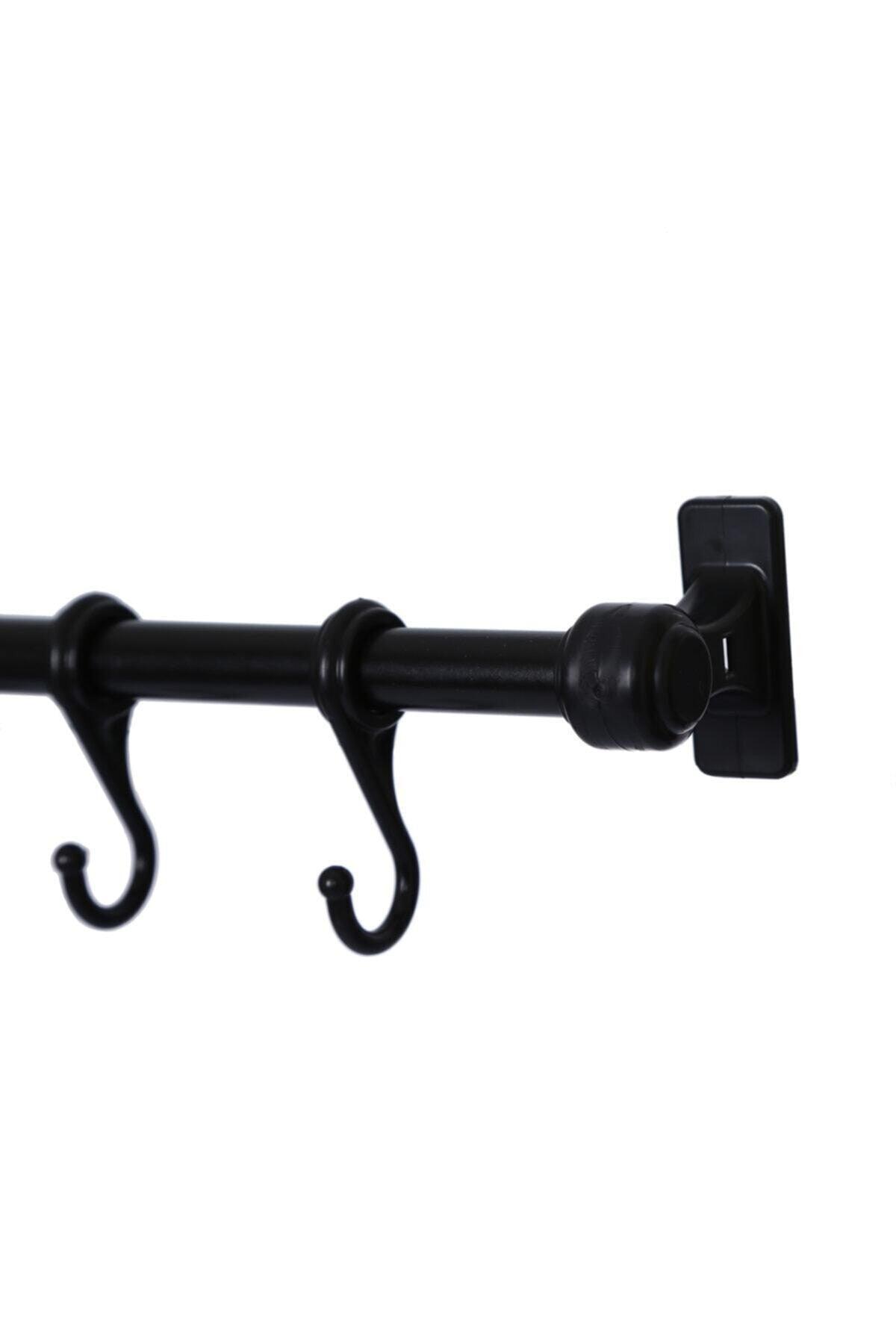 Black Metal Ergonomic Hanger Kitchen And Bathroom Hanger - Swordslife