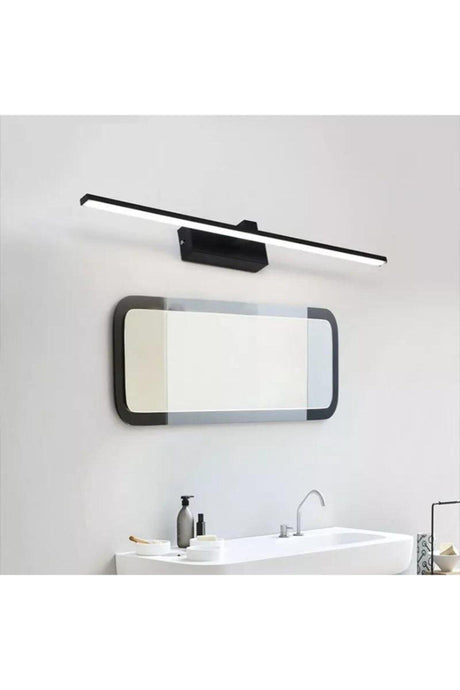 Black Table Mirror Bathroom Sconce White Led 60