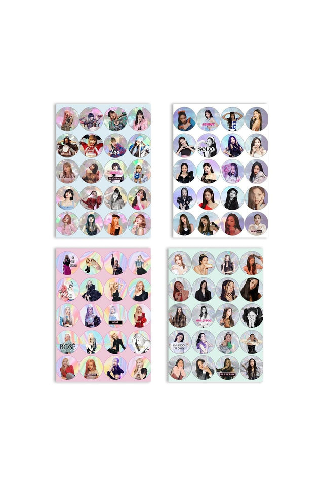 Blackpink A4-4 Page Sticker Set Jennie Jisoo