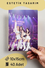 Blackpink Poster Set - Blackpink Collage Set - 40 Pieces - 10cm*15cm - Adhesive Back - Boxed Set - Swordslife