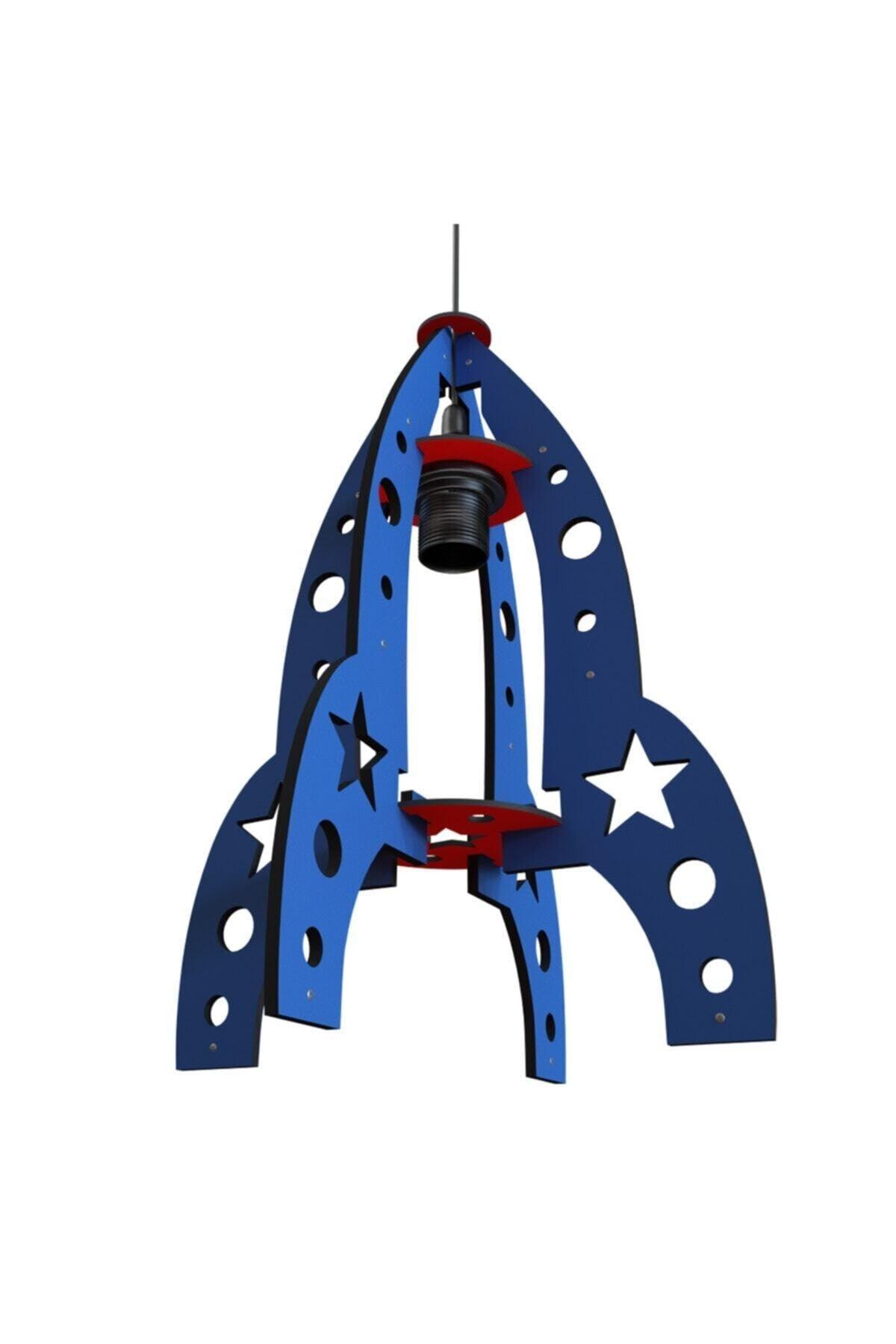 Blue Rocket Missile Kids Room Baby Room Chandelier Pendant - Swordslife