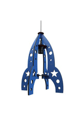 Blue Rocket Missile Kids Room Baby Room Chandelier Pendant - Swordslife