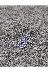 Blue Stethoscope Doctor Badge