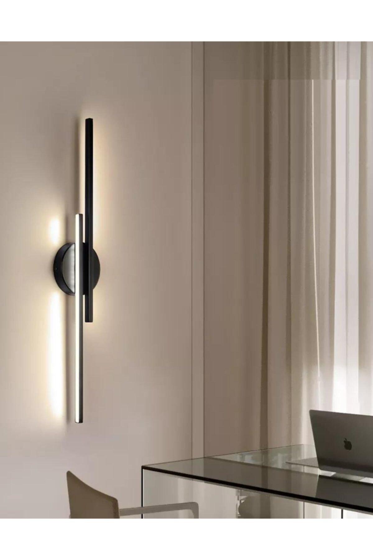 Boheme Vertical Black Daylight Led Wall Lamp Sconce - Swordslife