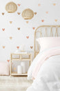 Boho Asymmetrical Hearts Kids Room Wall Sticker Set - Swordslife