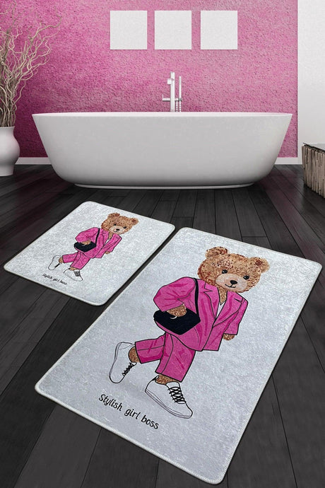 Boss Girl Bathroom Rug Djt Set of 2