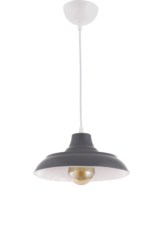 Bow Spinning Anthracite Single Pendant Lamp Chandelier - Çakır Chandelier - Swordslife