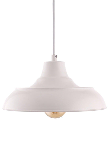 Bow Rolled White Single Pendant Lamp Chandelier - Çakır Chandelier - Swordslife