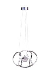 Bretzel Led Chandelier Silver - Swordslife