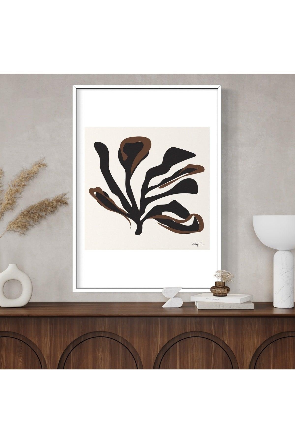 Brown Pattern 3 Piece Unframed Poster Set, Modern And Abstract Painting Poster, Wall Decoration - Swordslife