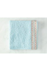 Brun Jacquard Bath Towel - Mint / Orange -
