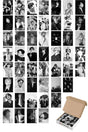 Bts Wall Poster Set - Adhesive Back Collage Set - 50 Pieces - Black and White, 10cm*15cm, Boxed Set - Swordslife