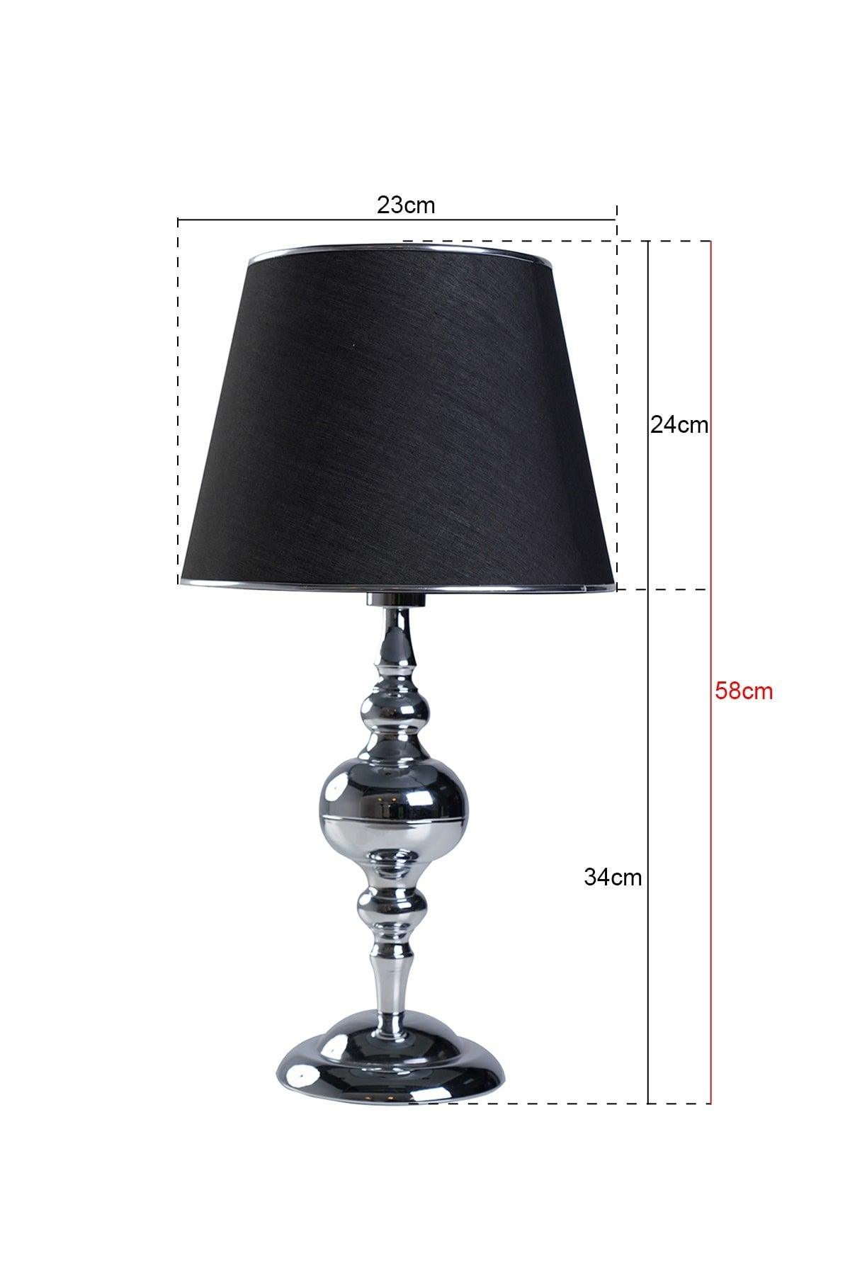 Buffet Lampshade Silver Black - Swordslife