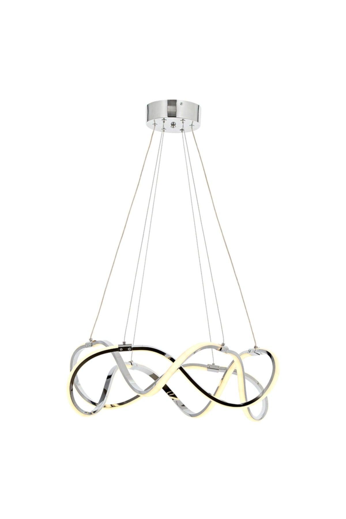 Burgaz Double Pendant Lamp Led Chandelier Silver - Swordslife