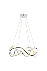 Burgaz Double Pendant Lamp Led Chandelier Silver - Swordslife