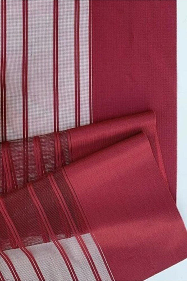 Burgundy Woven Fabric Modern Runner - Swordslife