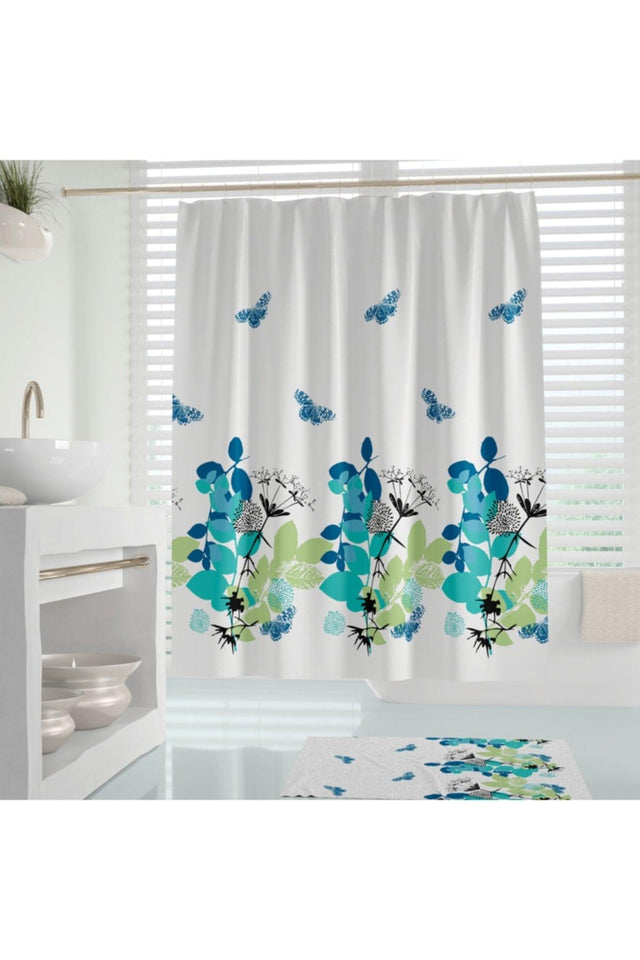 Butterfly Pattern Bathroom Curtain-180x200 cm Shower Curtain 180x200 Digital Printed Bathroom Shower Curtain - Swordslife