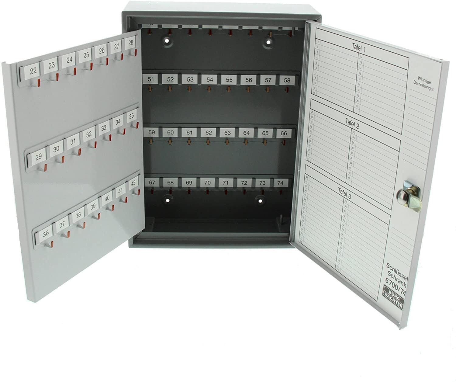 BW / Key cabinet / 6700-74R / 74 hooks / light gray - Swordslife