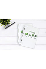 Cactus Patterned Unlined Spiral Notebook