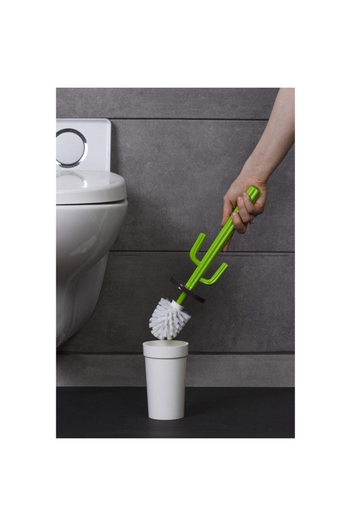 Cactus Wc Brush Set - White