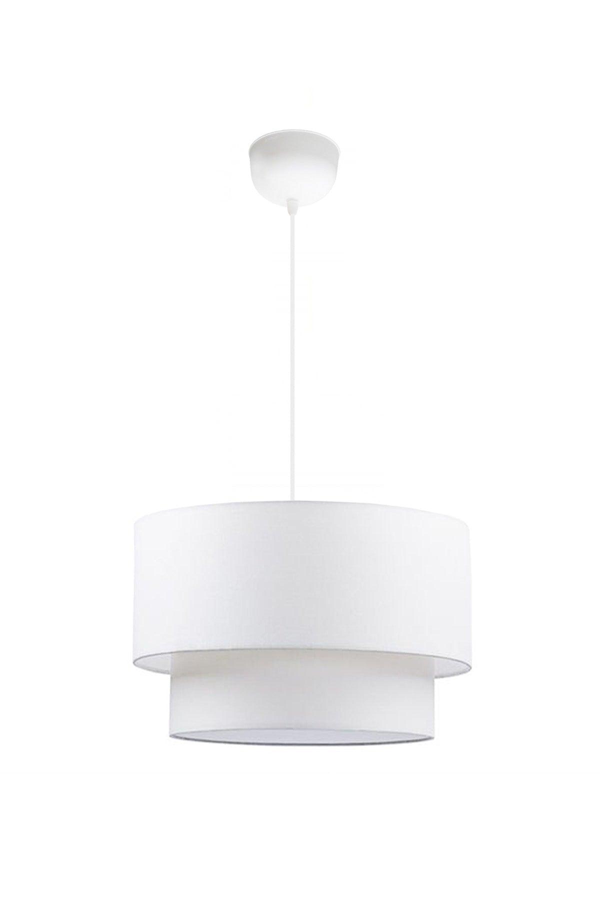 Cake Pendant Light White Fabric Chandelier Ayd-2563 - Swordslife