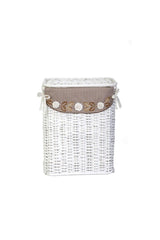 Laundry Basket,rattan White Autumn, Small - Swordslife