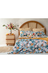 Camellia Cotton Double Duvet Cover Set 200x220 Cm Peach - Swordslife