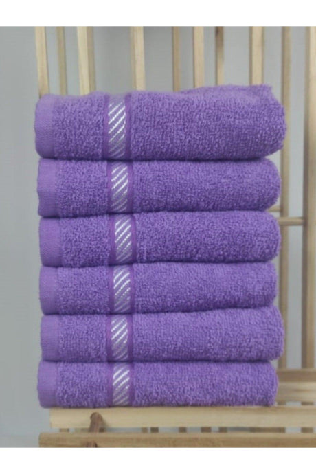 Can 6 Pcs. Purple Color Water Absorbent Cotton 28x50 Kitchen Towel/Drying Cloth 646 grams - Swordslife