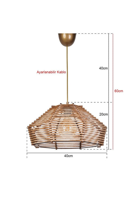 Canary Natural Chandelier Hnmd-42 - Swordslife