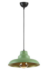 Carmen Special Design (DIA 30 CM)modern Sports Decorative Cafe-kitchen Green Inside Gold Single Pendant Lamp Chandelier - Swordslife