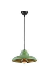 Carmen Special Design (DIA 30 CM)modern Sports Decorative Cafe-kitchen Green Inside Gold Single Pendant Lamp Chandelier - Swordslife